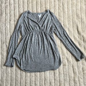 Maternity Knit Soft Long Sleeve Shirt Medium